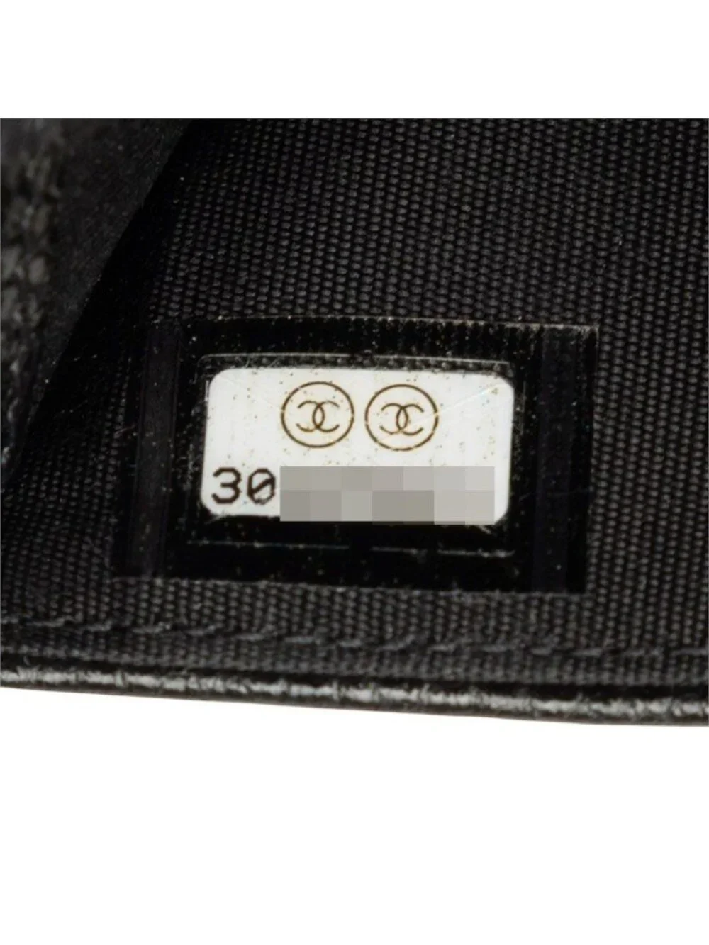 Chanel CC Logo Camellia Card Case Business Black Caviar Leather
